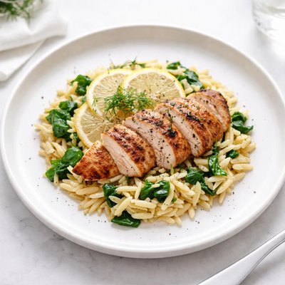 Image of Chicken Lemon and Dill with Orzo