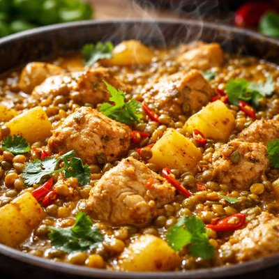 Image of Chicken Lentil Potato Curry