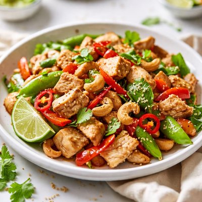 Image of Chicken Lime and Cashew Nut Stir Fry