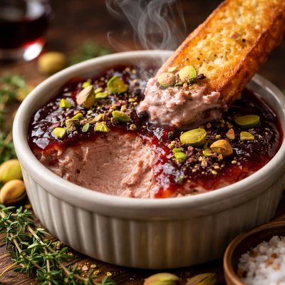 Image of Chicken Liver Pat with Port Wine and Pistachios
