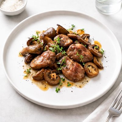 Image of Chicken Livers with Mushrooms