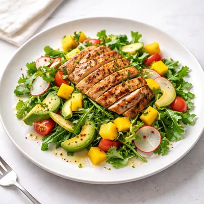 Image of Chicken Mango Jicama Salad W Tequila Lime Vinaigrette