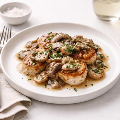 Image of Chicken Medallions with Sweet Sherry Mushroom Sauce