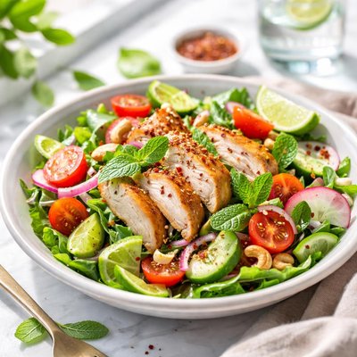 Image of Chicken Mint and Lime Salad