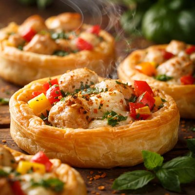Image of Chicken Mozzarella Pepper Tarts