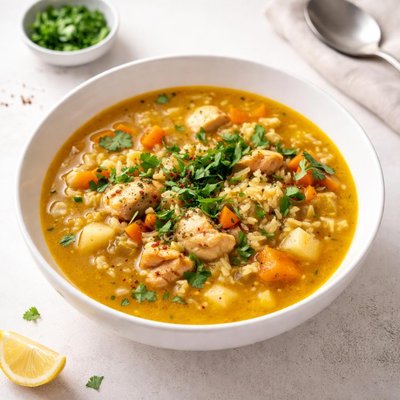 Image of Chicken Mulligatawny Soup from the Frugal Gourmet