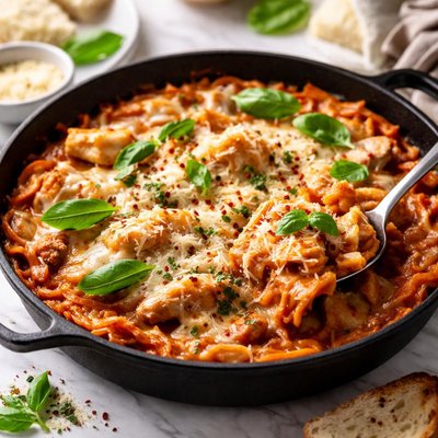 Image of Chicken N Cheese Skillet Lasagna