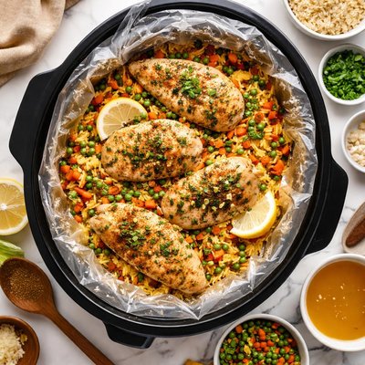 Image of Chicken N Rice in a Bag Crock Pot