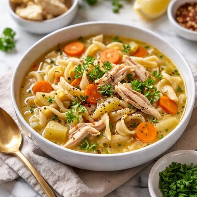 Image of Chicken Noodle and Vegetable Soup