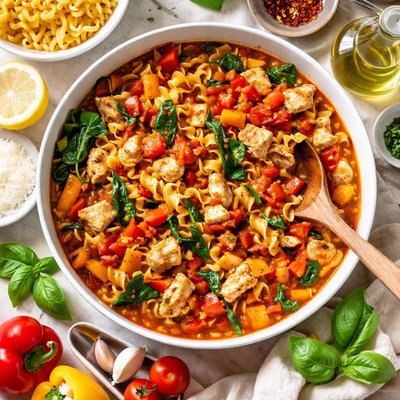 Image of Chicken Noodle Goulash Abs Diet