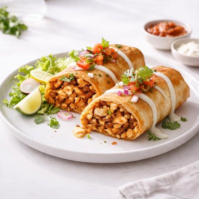 Image of Chicken or Beef Chimichangas Tex Mex