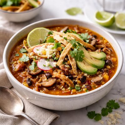 Image of Chicken or Mushroom Tortilla Soup