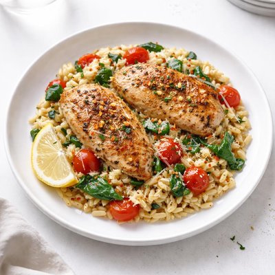 Image of Chicken Orzo Skillet