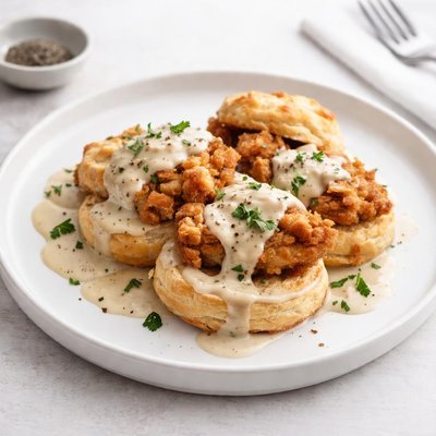 Image of Chicken Over Biscuits