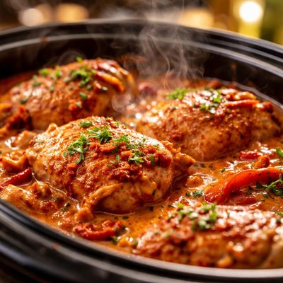 Image of Chicken Paprika Crock Pot