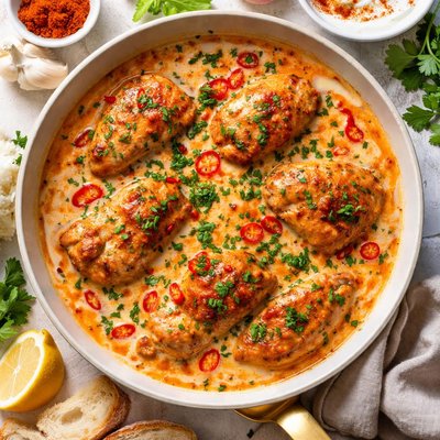 Image of Chicken Paprika in Yogurt Sauce