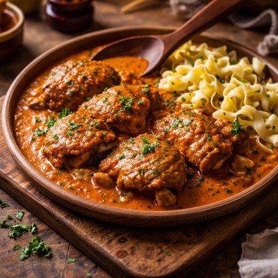 Image of Chicken Paprikash Hungarian Style I Think