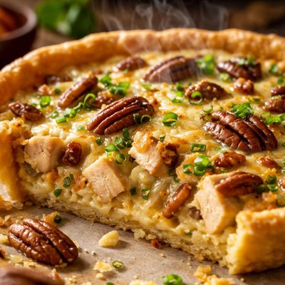 Image of Chicken Pecan Quiche