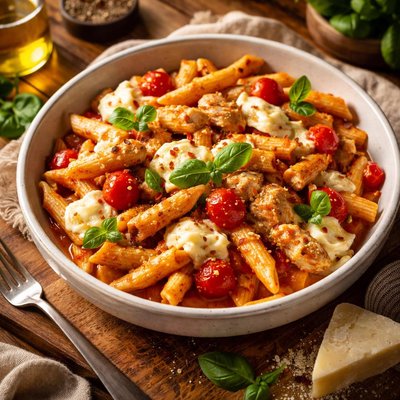 Image of Chicken Penne with Mozzarella and Tomato
