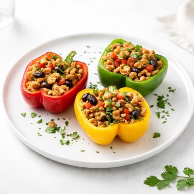 Image of Chicken Picadillo Stuffed Bell Peppers