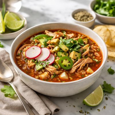 Image of Chicken Posole Using Leftover Chicken
