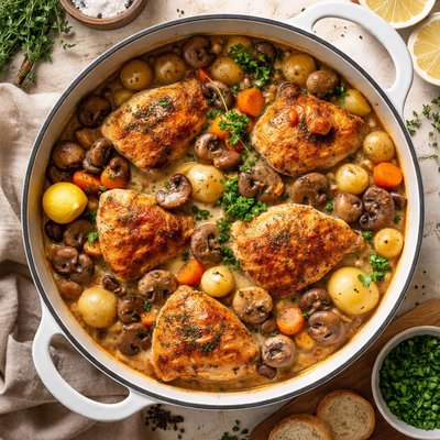 Image of Chicken Pot Roast with Mushrooms
