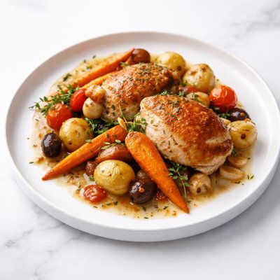 Image of Chicken Provencal with Potatoes and Carrots
