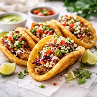 Image of Chicken Puffy Tacos
