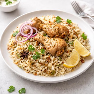 Image of Chicken Pulao with Lemon and Onion