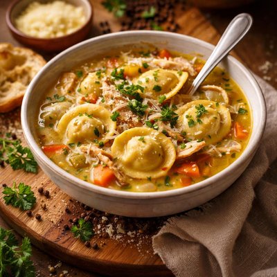 Image of Chicken Raviolini Soup