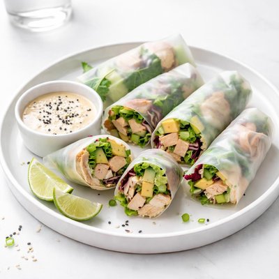 Image of Chicken Rice Paper Rolls