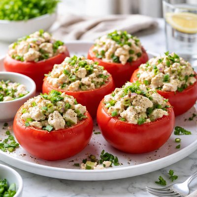 Image of Chicken Salad Stuffed Tomatoes