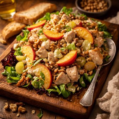 Image of Chicken Salad Veronique with Nectarines