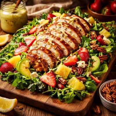 Image of Chicken Salad W Pineapple Poppy Seed Vinaigrette