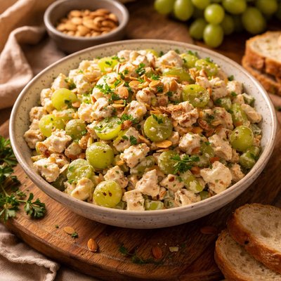 Image of Chicken Salad with Green Grapes and Toasted Almonds