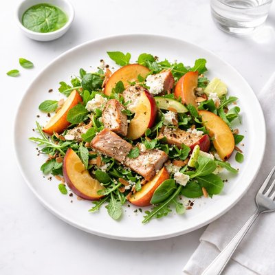 Image of Chicken Salad with Nectarines in Mint Vinaigrette