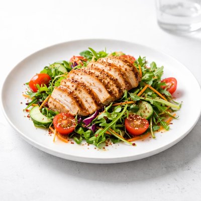 Image of Chicken Salad with Sweet Spicy Lemon Ginger Dressing