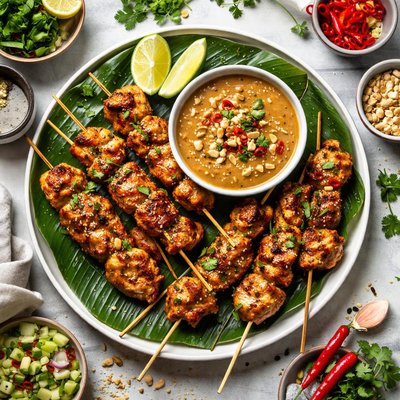 Image of Chicken Sate with Peanut Sauce