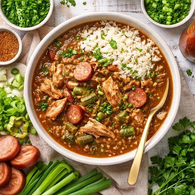 Image of Chicken Sausage File Gumbo
