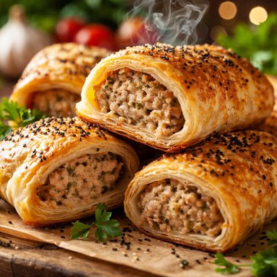 Image of Chicken Sausage Rolls