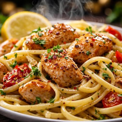 Image of Chicken Scampi with Linguine