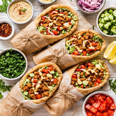 Image of Vegan Chicken Shawarma Sandwich