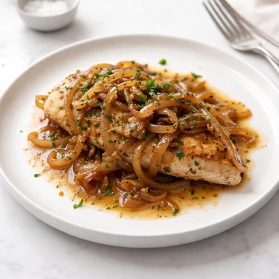 Image of Chicken Smothered in Onions