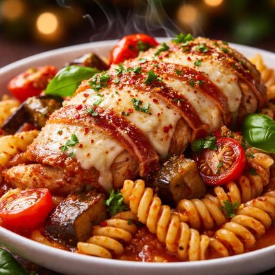Image of Chicken Sorrentino Fusilli