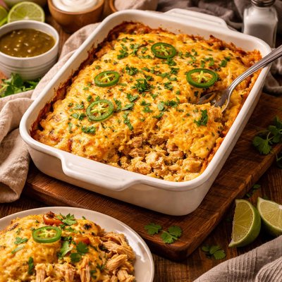 Image of Chicken Souiza Cornbread Bake
