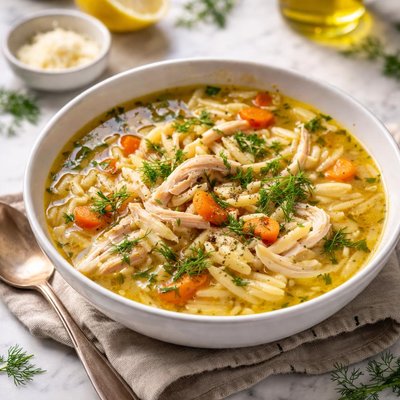 Image of Chicken Soup with Fennel and Orzo