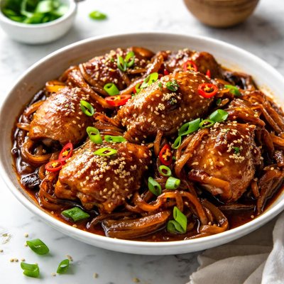 Image of Chicken Soy Sauce with Onion