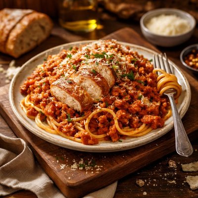Image of Chicken Spaghetti Bolognaise