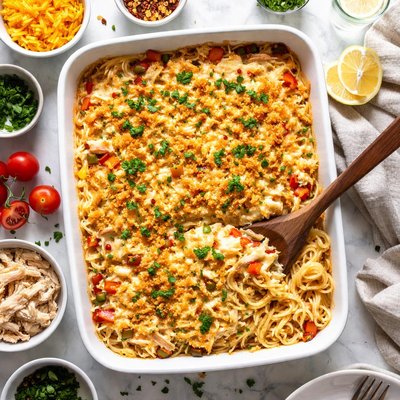 Image of Chicken Spaghetti Casserole Bake