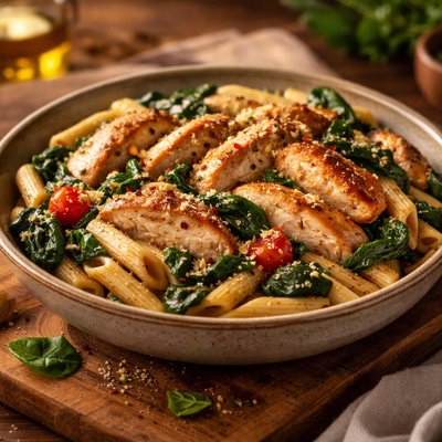 Image of Chicken Spinach and Pasta